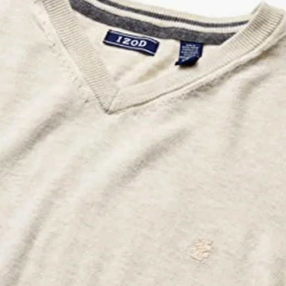 NWT mens Izod Heritage Essent Sweater Rock Heather - Picture 2 of 5